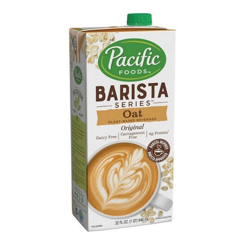 Pacific Foods, Oat Plant Based Beverage Barista Series, 32 Oz (Case Of 12) Pacific Foods