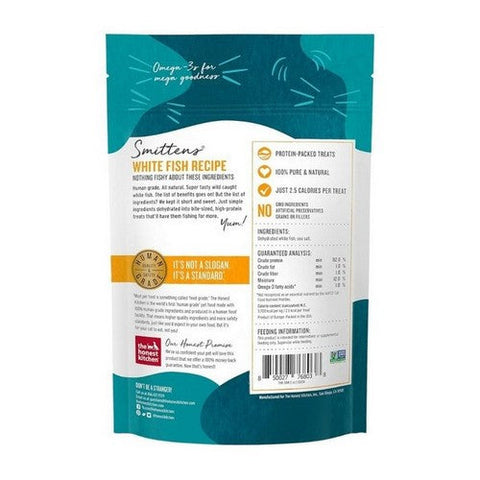 The Honest Kitchen, Smittens Bites Heart Shaped White Fish Cat Treats Bag, 1.5 Oz (Case Of 6) The Honest Kitchen
