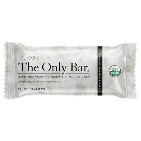 Truvani, Organic Bar Coconut Cashew, 1.76 Oz (Case Of 12) Truvani