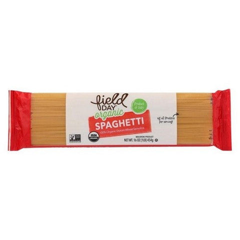 Field Day, Organic Spaghetti Pasta, 16 Oz (Case Of 12) Field Day