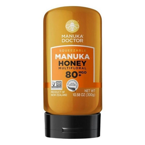 Manuka Doctor, Multifloral Manuka Honey MGO 80 Plus, 300 Mg, 10.58 Oz (Case Of 6) Manuka Doctor