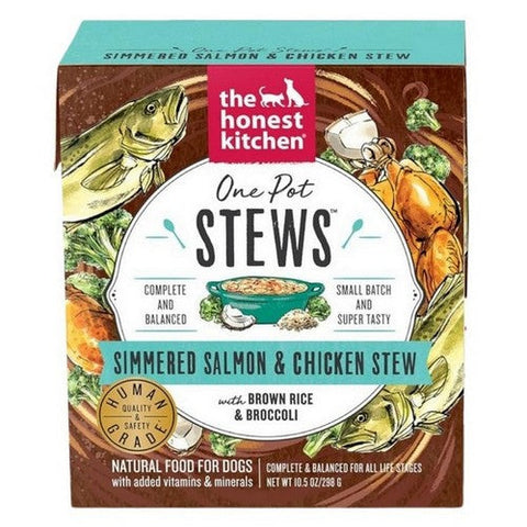 The Honest Kitchen, Stews Simmered Salmon And Chicken With Brown Rice Broccoli, 10.5 Oz (Case Of 6) The Honest Kitchen