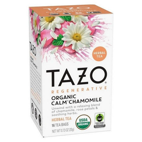 Tazo, Organic Calm Chamomile Herbal Tea, 0.73 Oz (Case Of 6) Tazo
