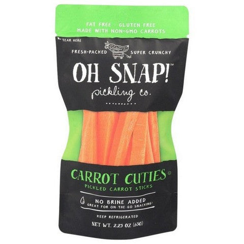OhSnap!, Carrot Cuties Pickled Carrot Sticks, 2.25 Oz (Case Of 12) OhSnap!