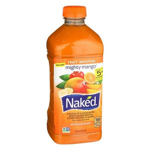 Naked, Mighty Mango Fruit Smoothie, 46 Oz (Case Of 6) Naked