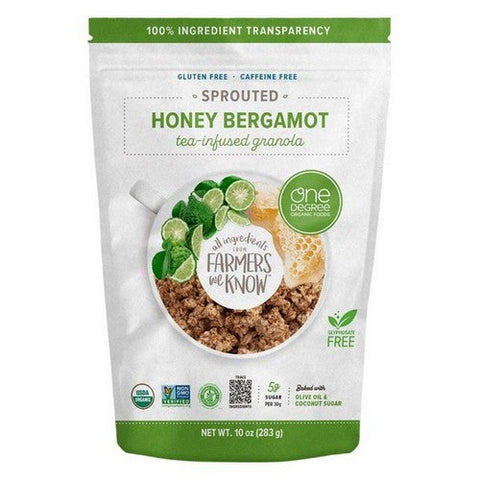 One Degree Organics, Organic Honey Bergamot Granola, 10 Oz (Case Of 6) One Degree Organics