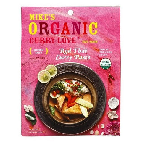 Mike's Organic Foods, Red Thai Curry Paste Small Box, 2.8 Oz (Case Of 6) Mike's Organic Foods