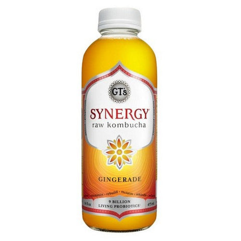 GT's, Enlightened Kombucha Gingerade, 16 Oz (Case Of 12) GT's
