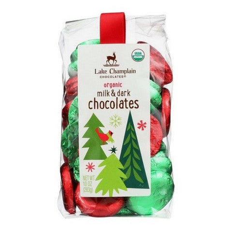 Lake Champlain, Organic Milk And Dark Chocolate Coins, 10 Oz (Case Of 12) Lake Champlain