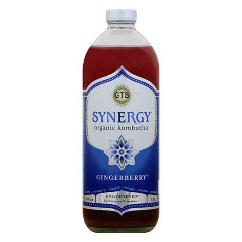 GT's, Enlightened Synergy Organic Kombucha Gingerberry, 48 Oz (Case Of 6) GT's