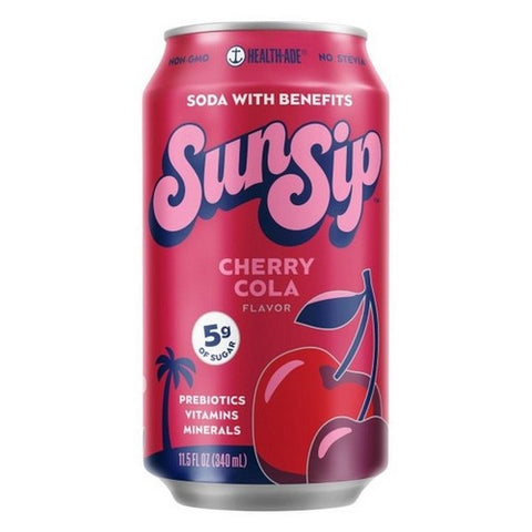 Health-Ade, Sun Sip Cherry Cola Soda, 11.5 Oz (Case Of 12) Health-Ade