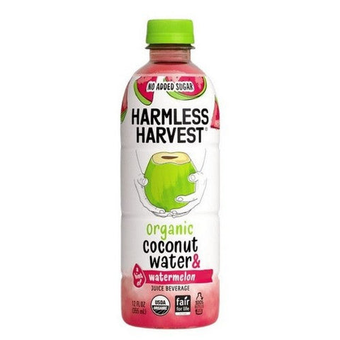 Harmless Harvest, Organic Coconut Water and Watermelon, 12 Oz (Case Of 6) Harmless Harvest