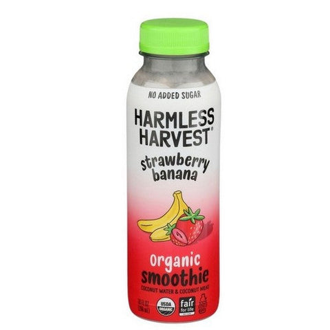 Harmless Harvest, Organic Strawberry Banana Coconut Smoothie, 10 Oz (Case Of 6) Harmless Harvest