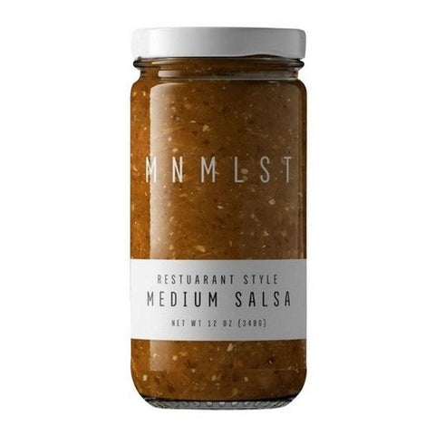 MNMLST, Medium Salsa Restore Style, 12 Oz (Case Of 6) MNMLST