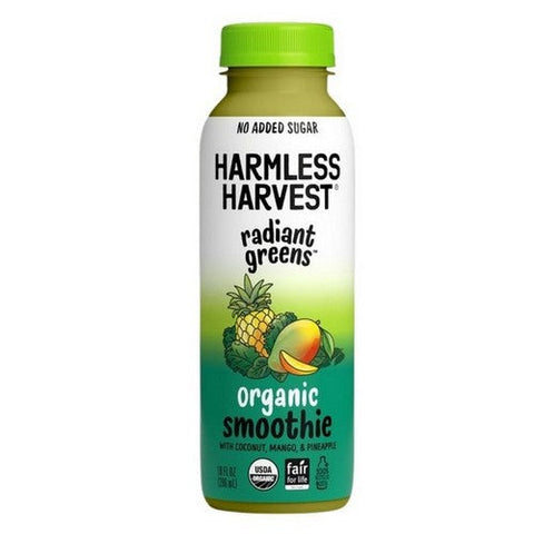 Harmless Harvest, Organic Radiant Greens Coconut Smoothie, 10 Oz (Case Of 6) Harmless Harvest