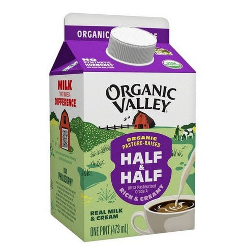 Organic Valley, Organic Valley Half And Half Ultra Pasteurized, 16 Oz (Case Of 12)