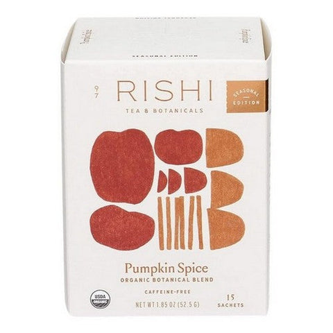 Rishi Tea, Organic Pumpkin Spice Tea, 15 Bags (Case Of 6) Rishi Tea