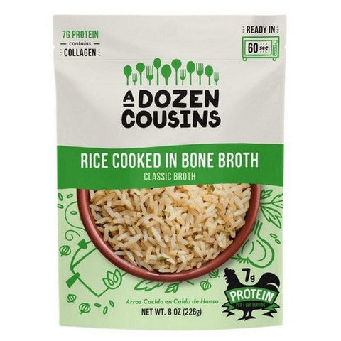 A Dozen Cousins, Classic Chicken In Bone Broth Rice, 8 Oz (Case Of 6) A Dozen Cousins