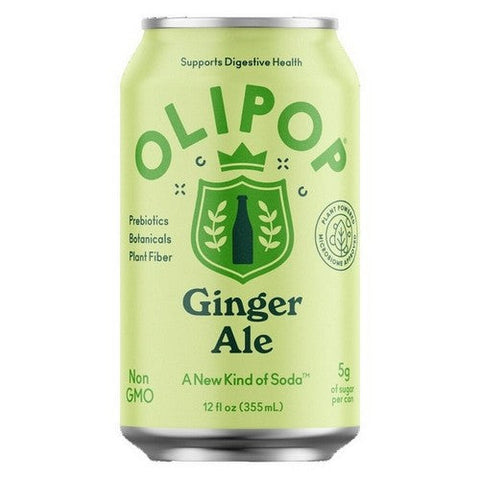 Olipop, Ginger Ale A New Kind Of Soda, 12 Oz (Case Of 12)
