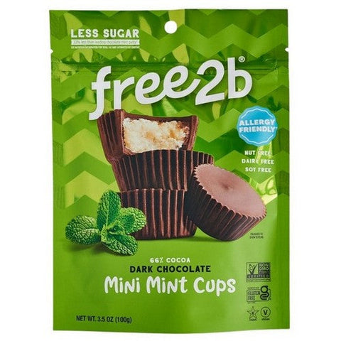 Free2B, Dark Chocolate Mint Mini, 3.5 Oz (Case Of 6) Free2B