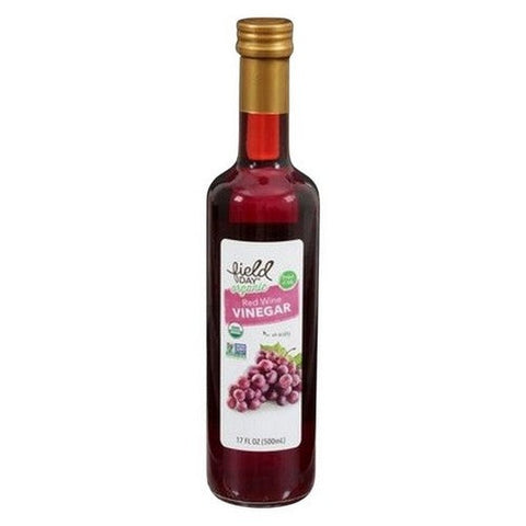 Field Day, Organic Vinegar Red Wine, 17 Oz (Case Of 6) Field Day