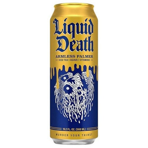 Liquid Death, Armless Palmer Iced Tea, 19.2 Oz (Case Of 12)