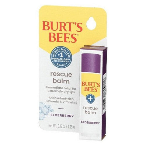 Burts Bees, Origin Rescue Lip Balm With Wax And Antioxidant Rich Elderberry, 0.15 Oz (Case Of 3) Burts Bees