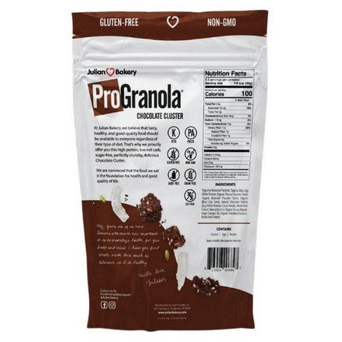 Julian Bakery, Pro Granola Chocolate Cluster, 9 Oz (Case Of 6) Julian Bakery