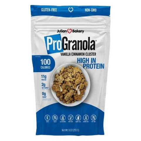 Julian Bakery, ProGranola Vanilla Cinnamon Cluster, 9 Oz (Case Of 6) Julian Bakery