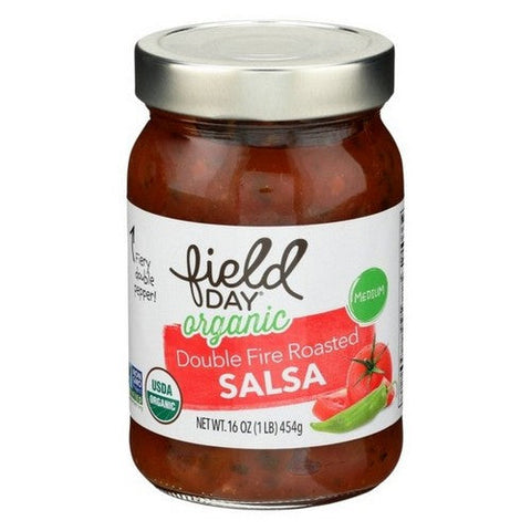 Field Day, Organic Salsa Double Fire Roasted, 16 Oz (Case Of 12) Field Day