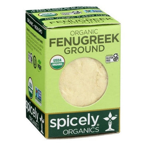 Spicely Organics, Organic Fenugreek Ground, 0.45 Oz (Case Of 6) Spicely Organics