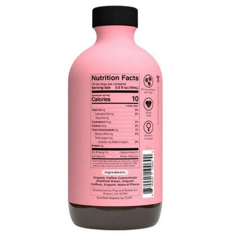 Pop & Bottle, Super Concentrate Caramel Coffee, 8 Oz (Case of 6) Pop & Bottle