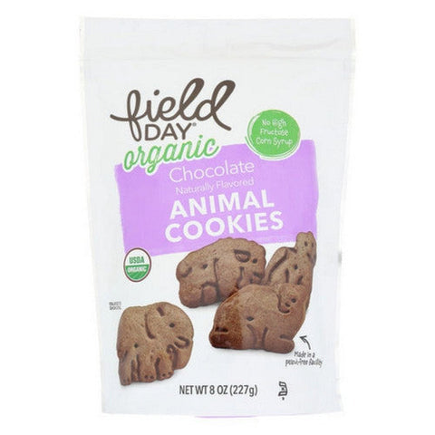 Field Day, Organic Chocolate Animal Cookies, 8 Oz (Case Of 12) Field Day