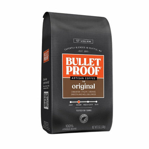 Bulletproof, Keto Friendly The Original Whole Bean Coffee, 12 Oz (Case Of 6) Bulletproof