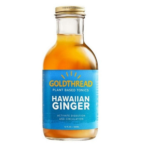 Goldthread, Plant Based Tonic Hawaiian Ginger, 10.5 Oz (Case Of 12) Goldthread