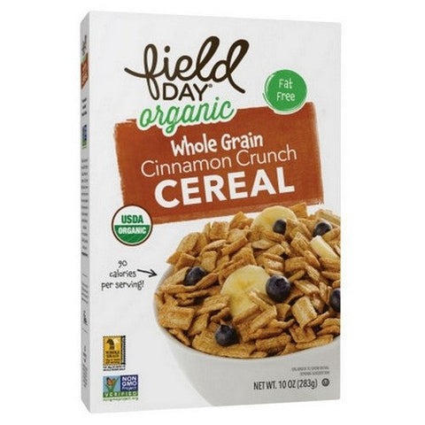 Field Day, Organic Whole Grain Cinnamon Crunch Cereal, 14 Oz (Case Of 12) Field Day