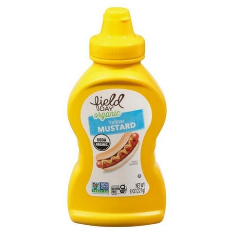 Field Day, Organic Yellow Mustard, 8 Oz(Case Of 12)