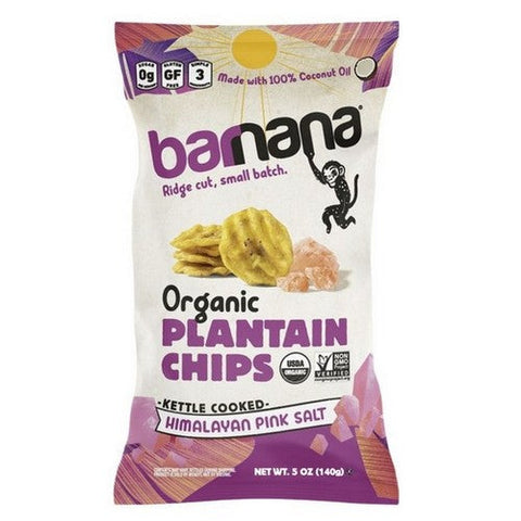 Barnana, Organic Plantain Chips Himalayan Pink Salt, 2 Oz (Case Of 6) Barnana