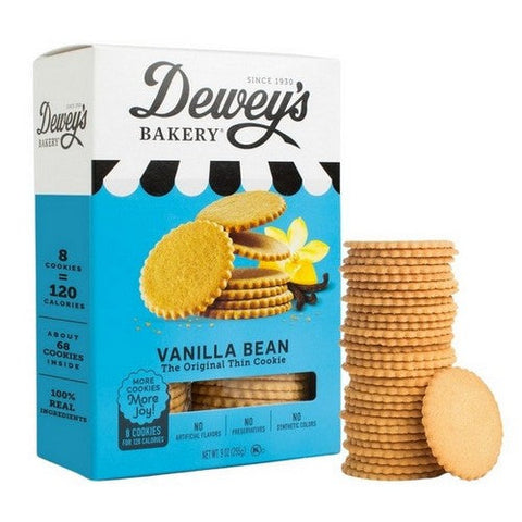 Deweys, Vanilla Bean Cookie Thins, 9 Oz (Case Of 6) Deweys