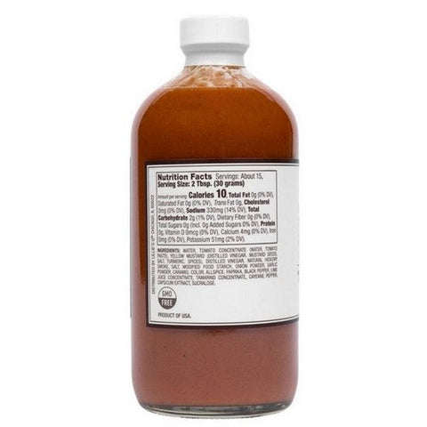 Lillies Q, Zero Sugar Hot Smoky Barbecue Sauce, 16 Oz (Case Of 6) Lillies Q