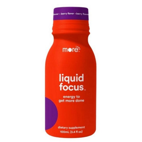 More Labs, Liquid Focus Berry Shot, 3.4 Oz (Case Of 6) More Labs