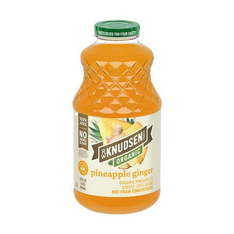Rw Knudsen Family, Organic Pineapple Ginger Juice, 32 Oz (Case Of 6) Rw Knudsen Family