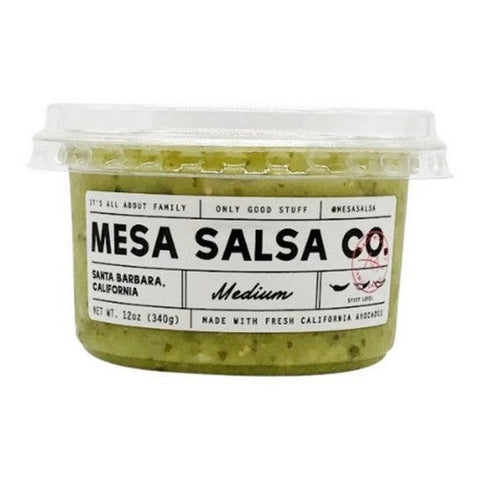 Mesa Salsa Company, Medium Green Salsa, 12 Oz (Case Of 12) Mesa Salsa Company