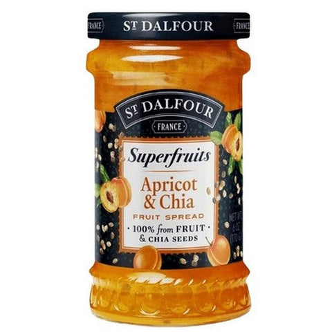 St.Dalfour, Apricot And Chia Fruit Spread, 6 Oz (Case Of 6) St.Dalfour