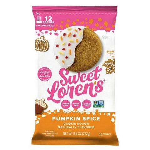 Sweet Loren's, Pumpkin Spice Cookie Dough, 9.6 Oz (Case Of 6) Sweet Loren's
