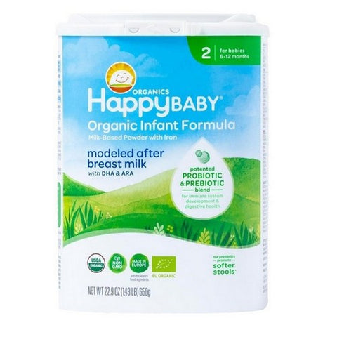 Happy Baby Food, Stage 2 Infant Formula, 22.9 Oz (Case Of 6) Happy Baby Food