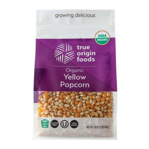True Origin Foods, Yellow Popcorn, 16 Oz (Case Of 6) True Origin Foods