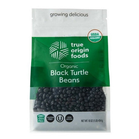 True Origin Foods, Black Turtle Beans, 16 Oz (Case Of 6) True Origin Foods