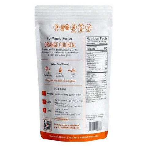 Kevins Natural Foods, Orange Sauce, 7 Oz (Case Of 12) Kevins Natural Foods