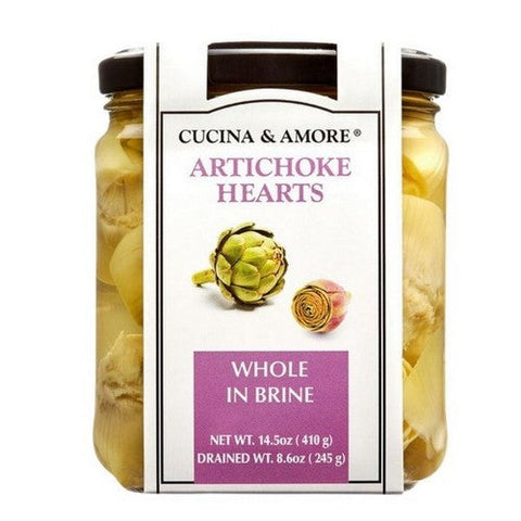 Cucina & Amore, Artichoke Hearts Whole in Brine, 14.5 Oz (Case Of 6) Cucina & Amore